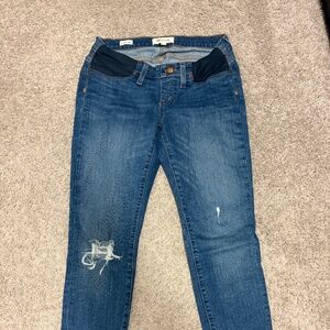 Madewell Maternity Side-Panel Skinny Jeans